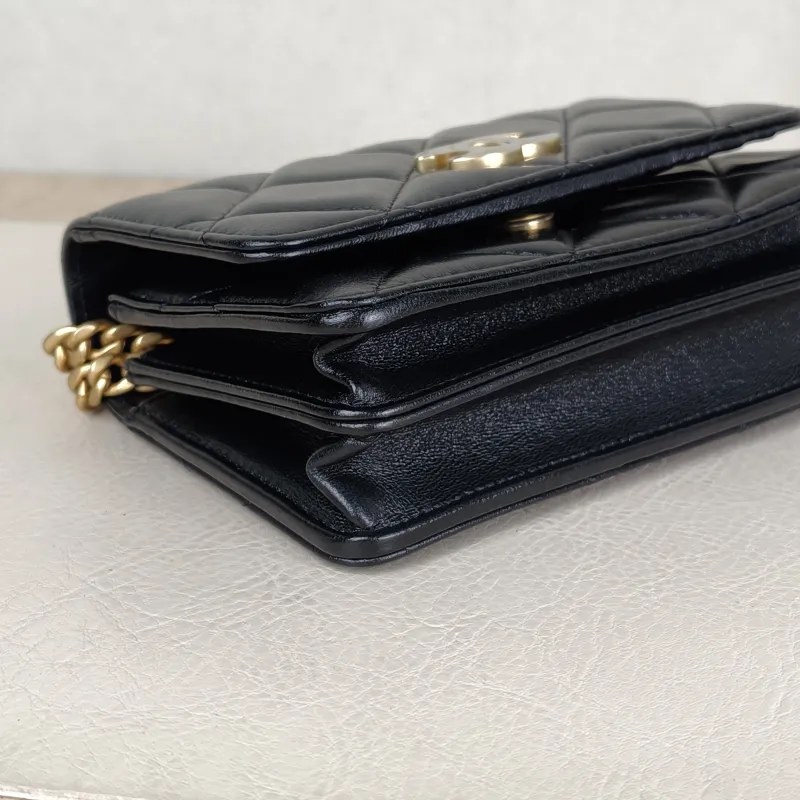 Chanel Crossbody Bag CF WOC Black Lambskin Mini 15 × 5 × 10 cm 31 — detail view 16 of 16