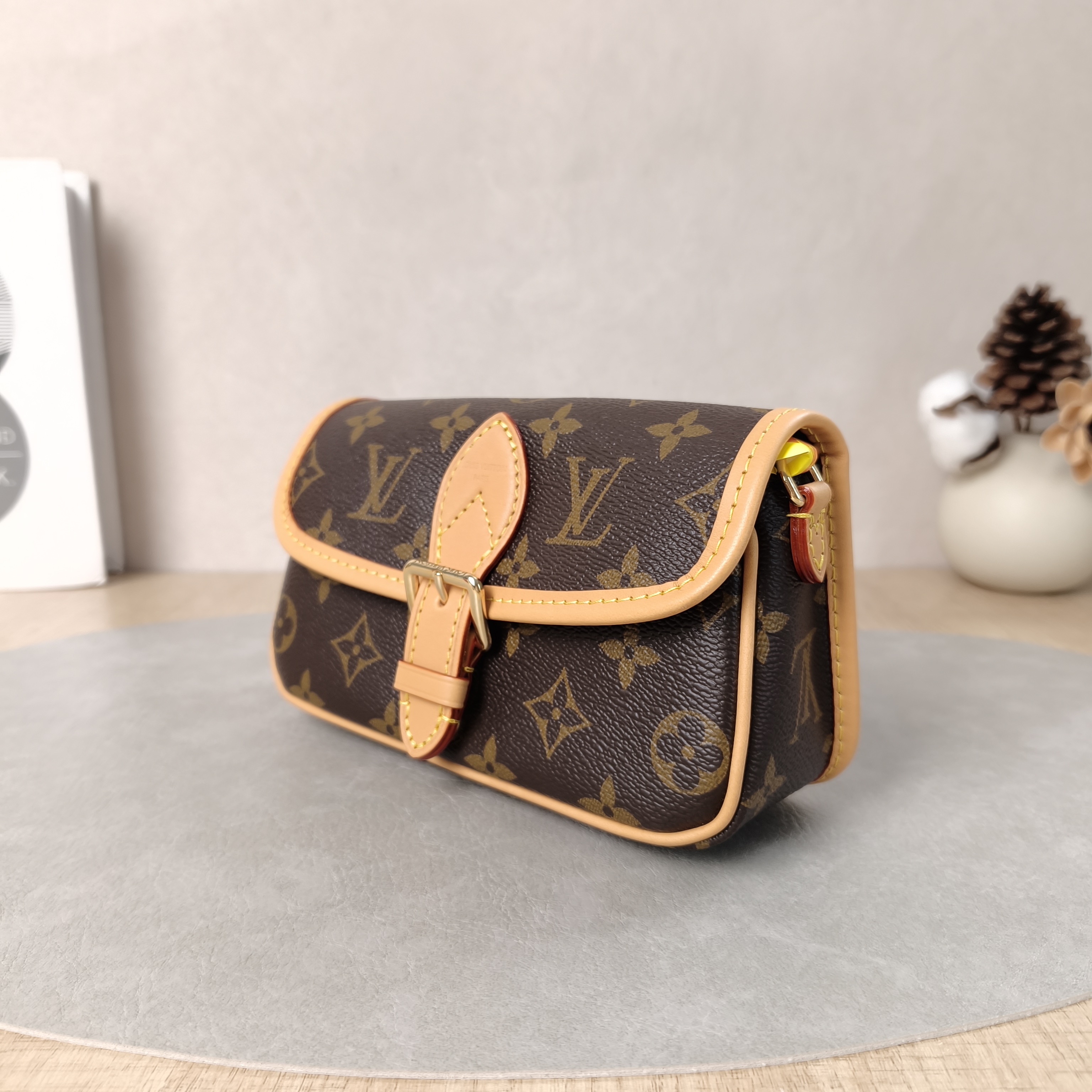 Louis Vuitton Crossbody Bag Diane Baguette Bag Monogram PV Cnano19 × 6 × 10.5 cm — cover view 5 of 6