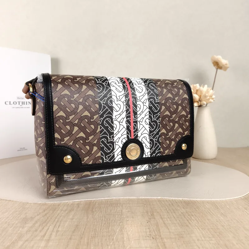 BURBERRY Crossbody Bag note Messenger Bag Colorblock PVC One Size 25 × 8 × 18 cm — cover view 5 of 5