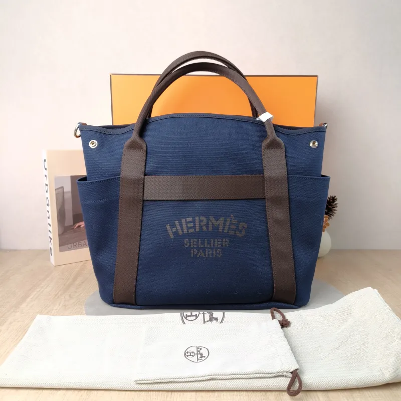 Hermès Top Handle Bag Top Handle Bag Canvas One Size 39 × 15 × 35 cm B — cover view 4 of 6