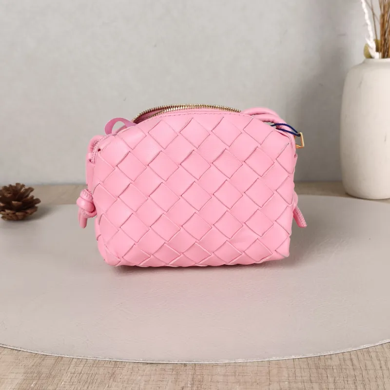 Bottega Veneta Crossbody Bag Loop Camera Bag Pink Lambskin Mini13 × 6 × 9 cm — cover view 4 of 5