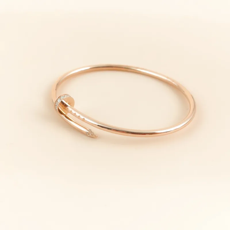 CARTIER Bangle Juste un Clou Bangle Rose Gold Diamond18KR ose Gold Small Edition 16 — cover view 4 of 7