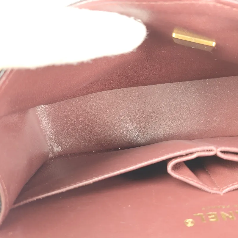 Chanel Crossbody Bag Classic Flap CF Black Grained Calfskin Small 23 × 6 × 14.5 cm — detail view 9 of 13