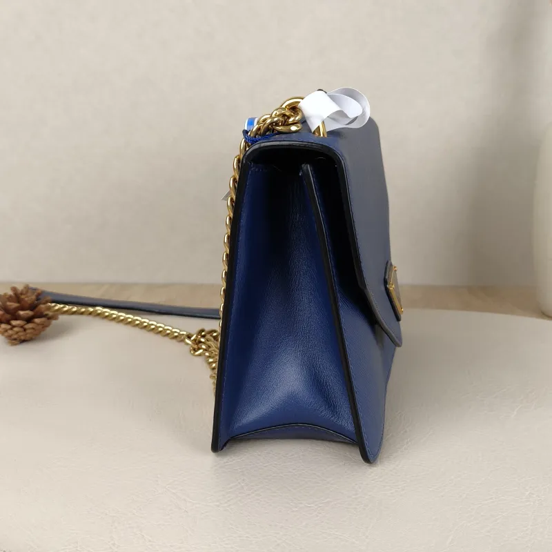 PRADA Crossbody Bag Crossbody Bag Clutch Blue Calfskin One Size20 × 7 × 14 cm — cover view 7 of 9