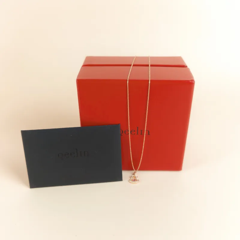 Qeelin Necklace Wulu Collection Necklace Rose Gold Diamond18KR ose Gold One Size 40cm — cover view 7 of 7