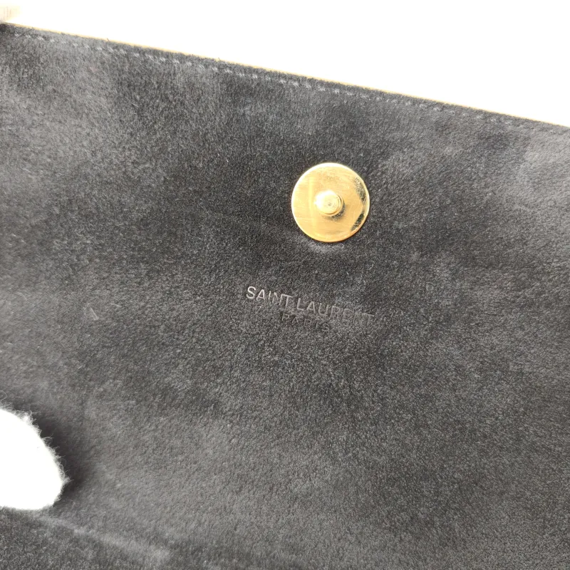 SAINT LAURENT Clutch Clutch Gold Calfskin 27 × 4 × 13 cm — detail view 3 of 12