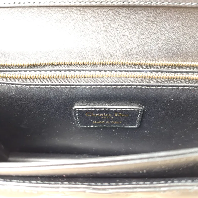 DIOR Crossbody Bag My Chain Bag Black Lambskin One Size 24 × 6.5 × 15 cm — detail view 12 of 14