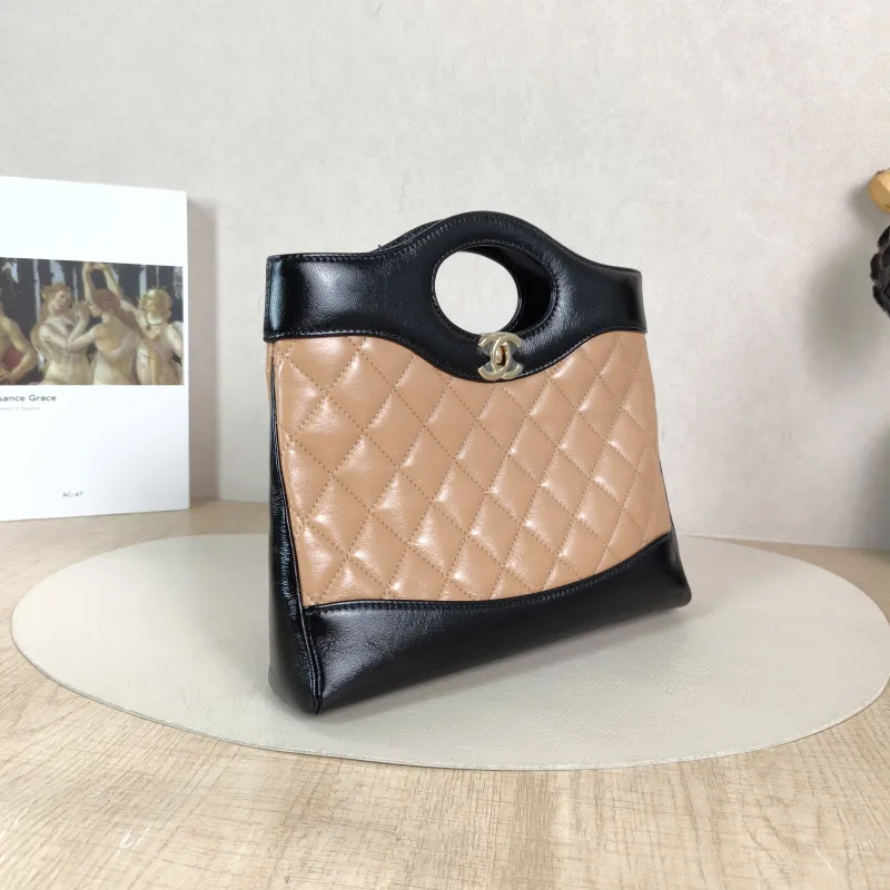 Chanel Crossbody Bag 31Bag Beige Black Lambskin Mini 23 × 5.5 × 22 cm — cover view 5 of 6