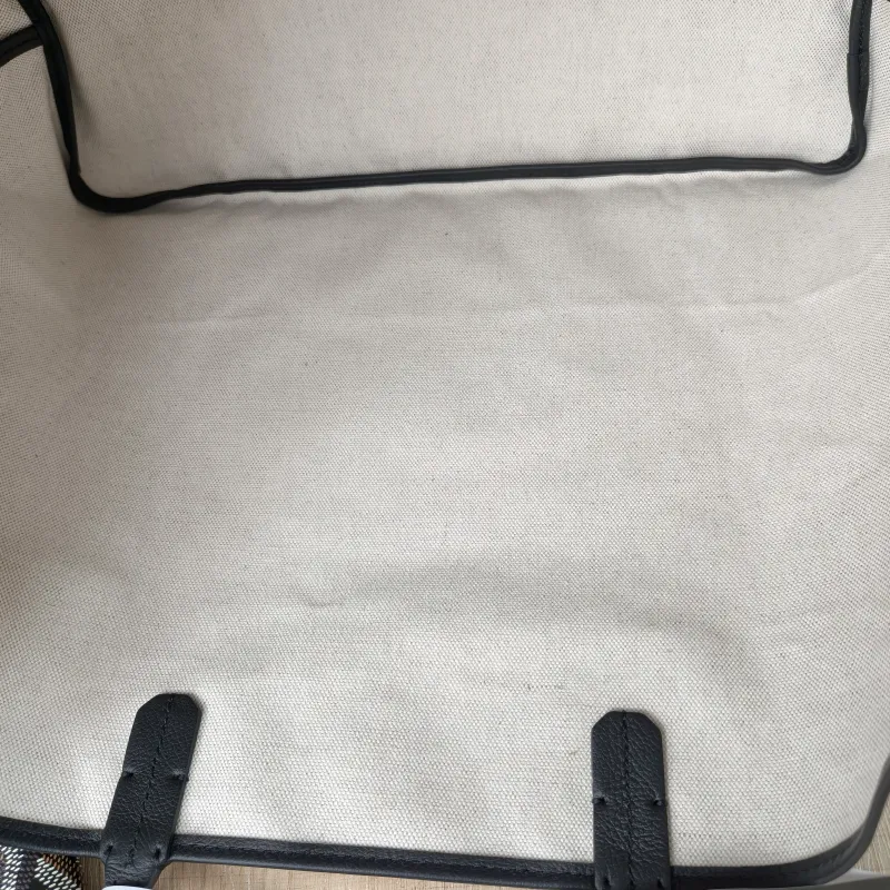 GOYARD Shoulder Bag SAINT LOUIS Shopping Tote Black ine Canvas Small 34 × 15 × 28 cm — detail view 3 of 11
