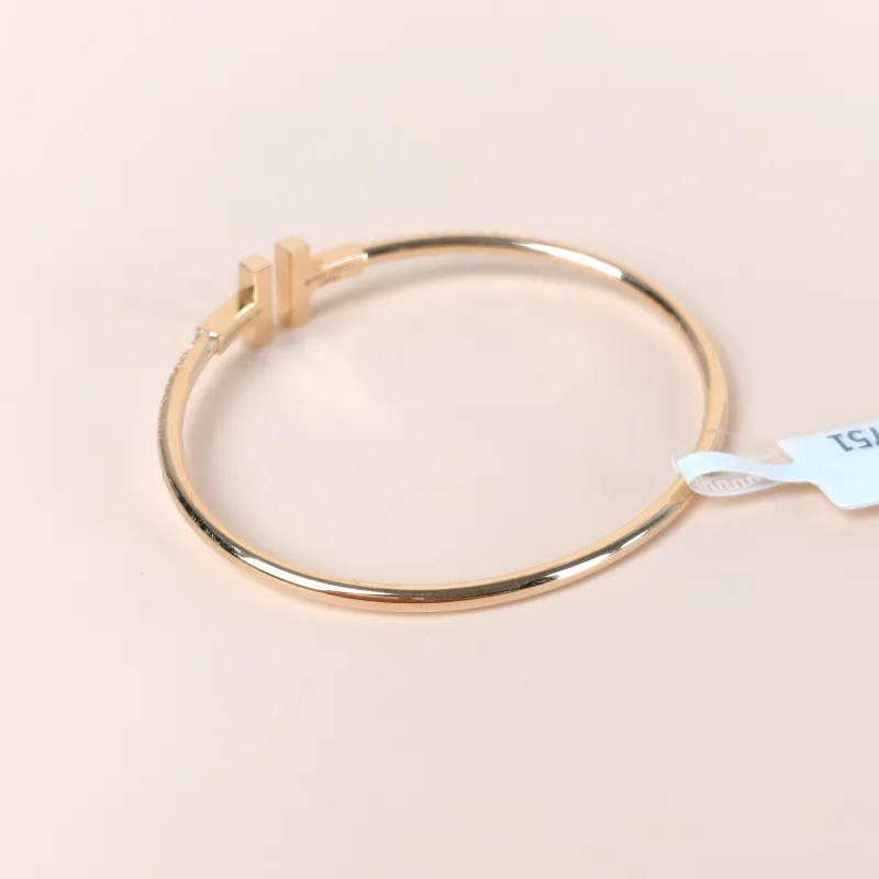 Tiffany&Co. Bangle TC ollection Rose Gold Diamond18KR ose Gold One Size 16.2cm — cover view 5 of 8