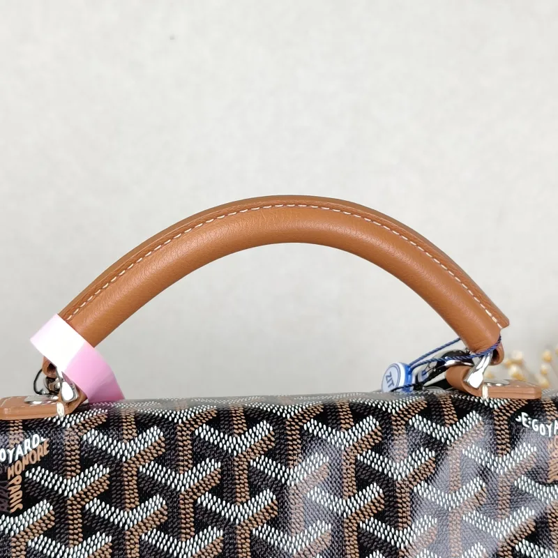 GOYARD Backpack SAINT LEGER Backpack Brown PVC One Size 34 × 15 × 37 cm — detail view 9 of 11