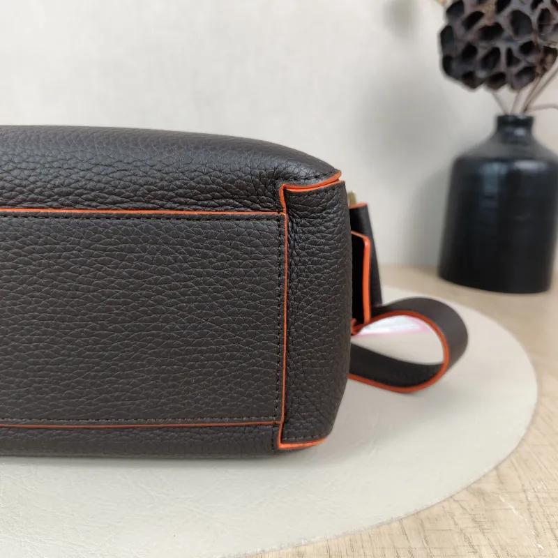 DELVAUX Top Handle Bag Cool Box Box Shoulder Bag Colorblock Calfskinmini21 × 11 × 13 cm — detail view 1 of 11