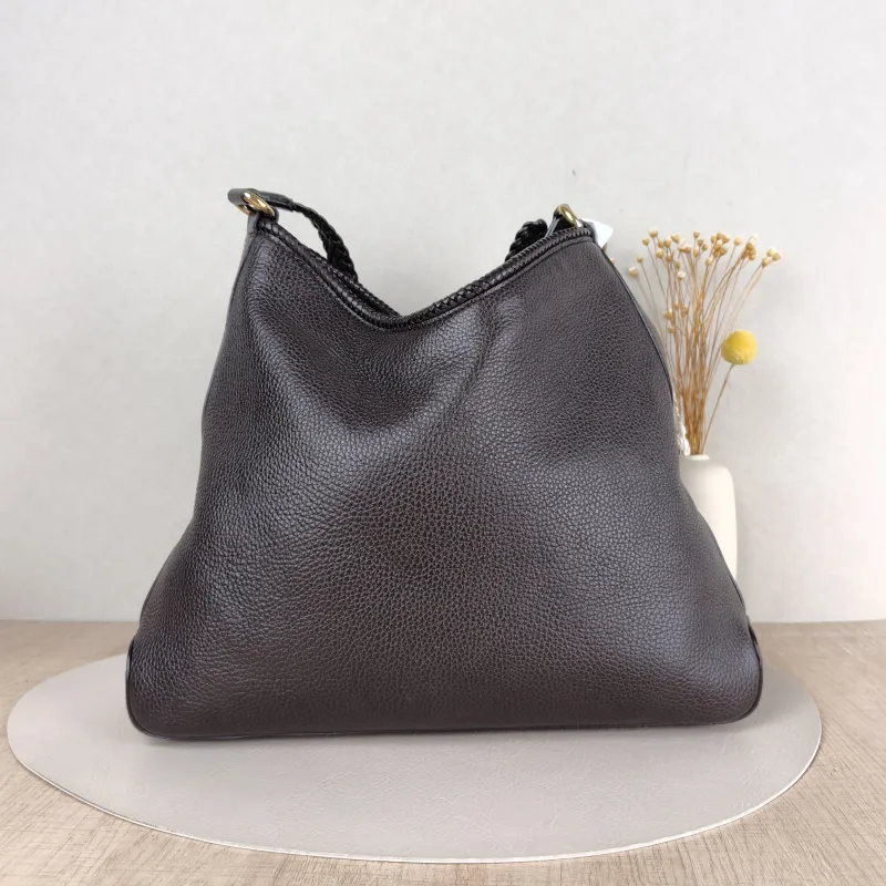 GUCCI Shoulder Baghobo Brown Calfskin One Size35 × 9 × 30 cm — cover view 2 of 5