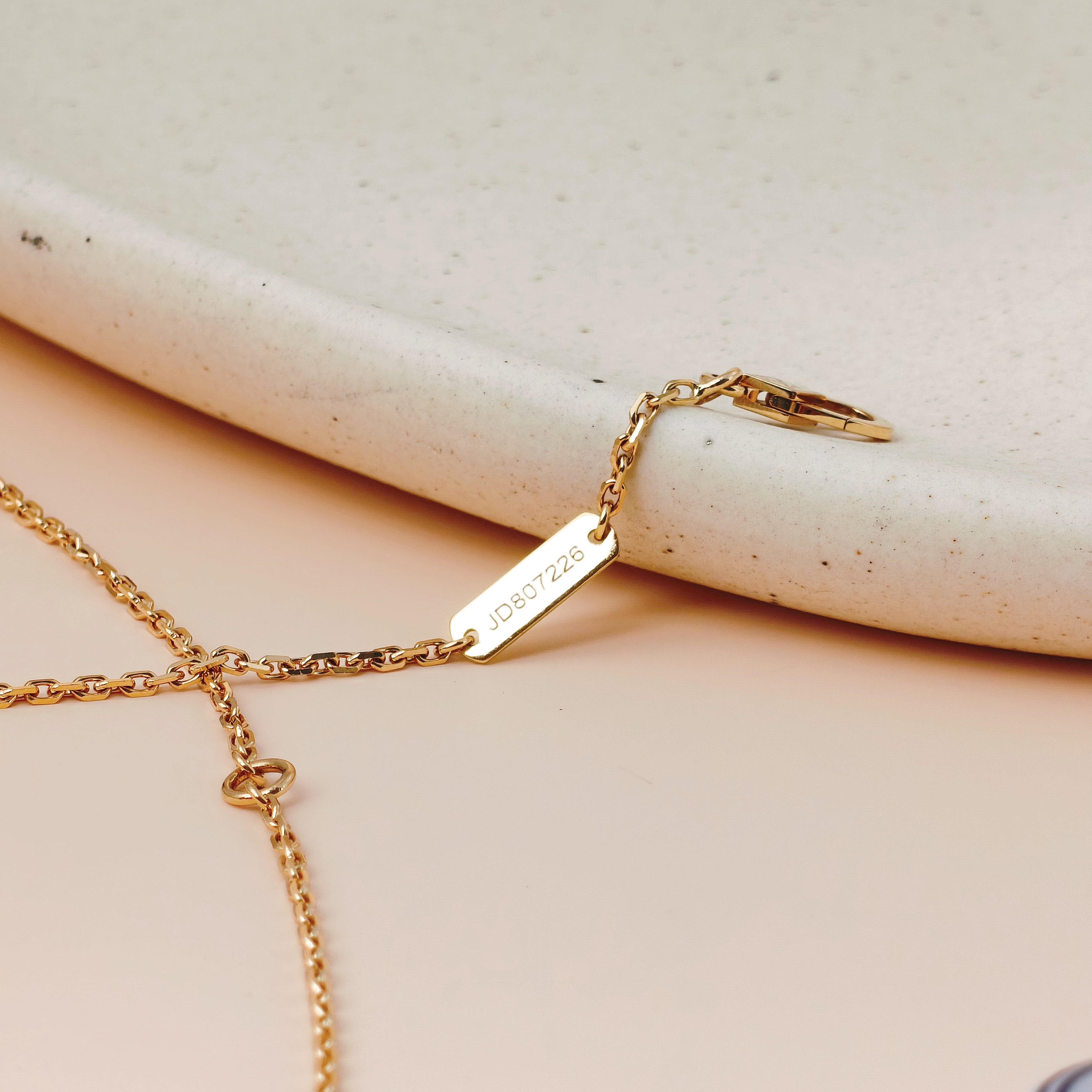 Van Cleef & Arpels Necklace Alhambra Pearl · White Mother-of-Pearl18KY ellow Gold Vintage Small42cm — cover view 4 of 10