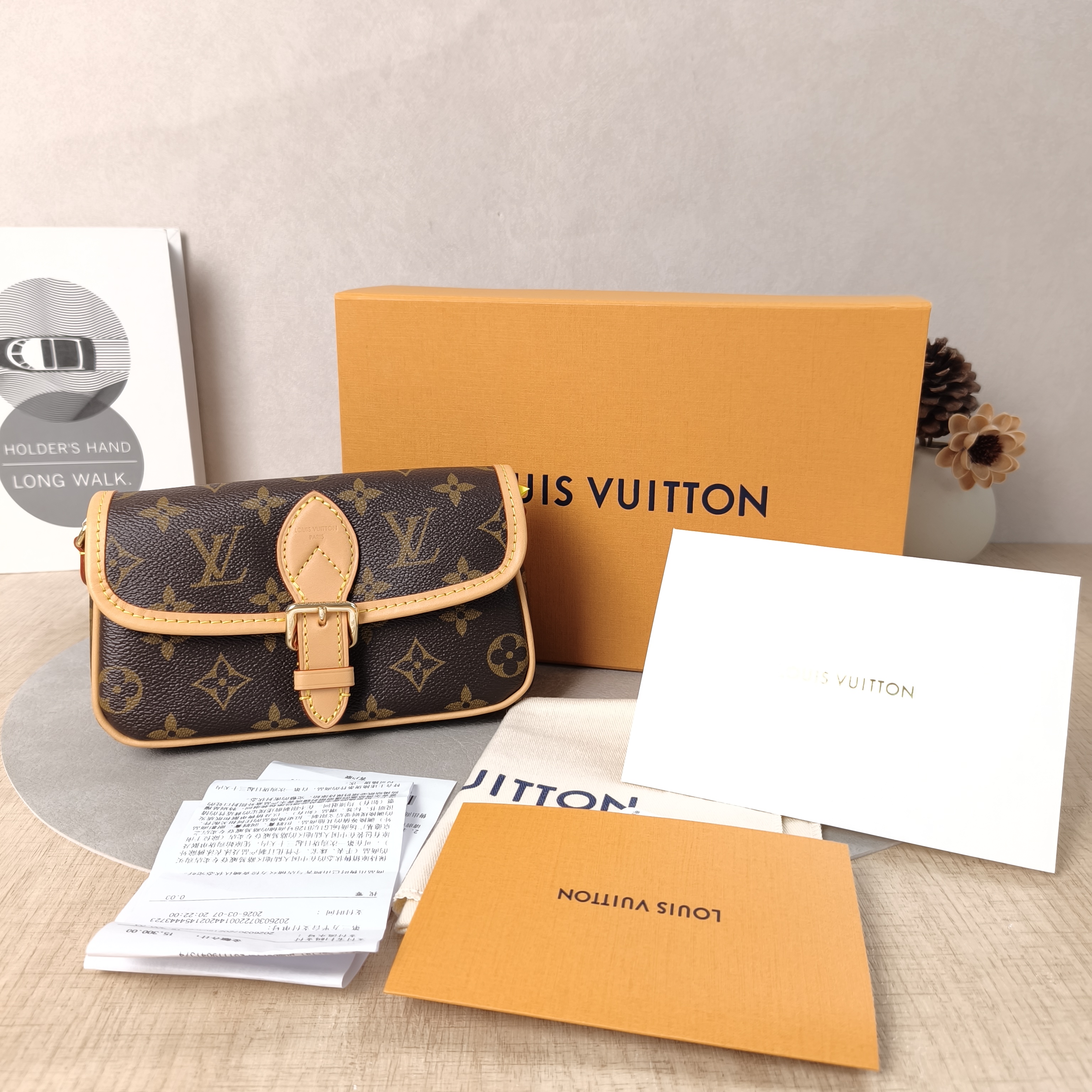 Louis Vuitton Crossbody Bag Diane Baguette Bag Monogram PV Cnano19 × 6 × 10.5 cm — cover view 3 of 6