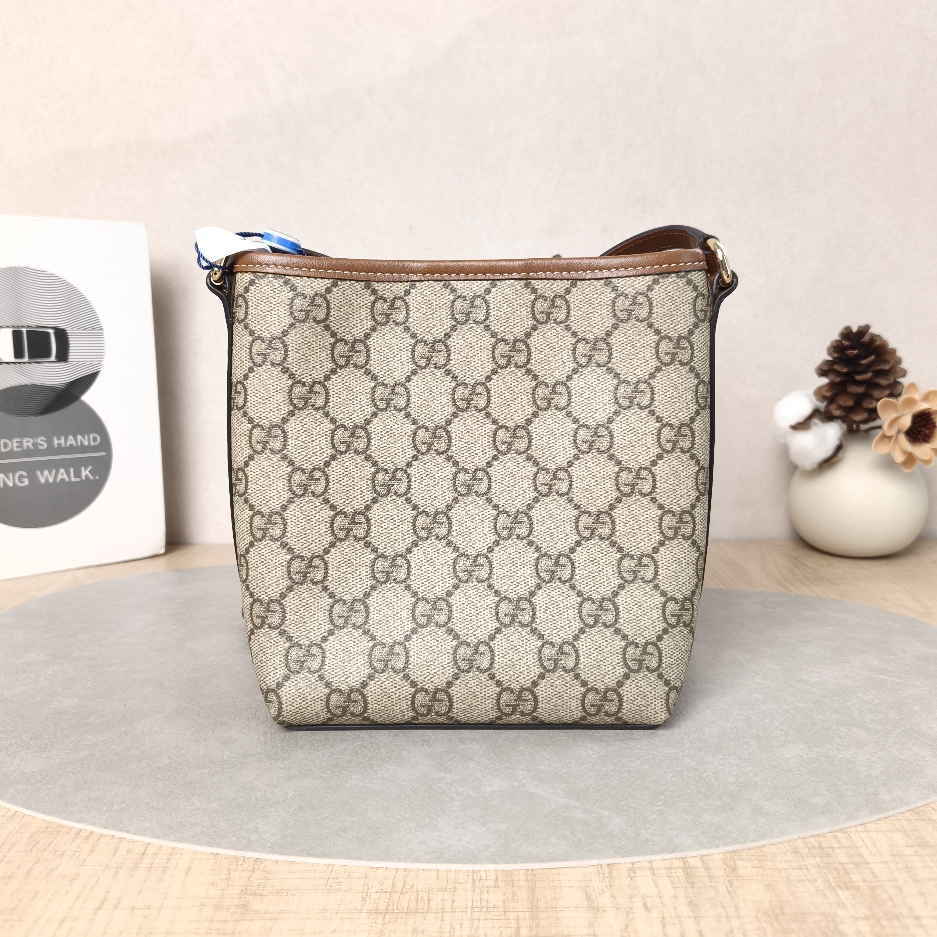 GUCCI Crossbody Bag GG Emblem Monogram PV Cmini15 × 8 × 18 cm — cover view 2 of 5