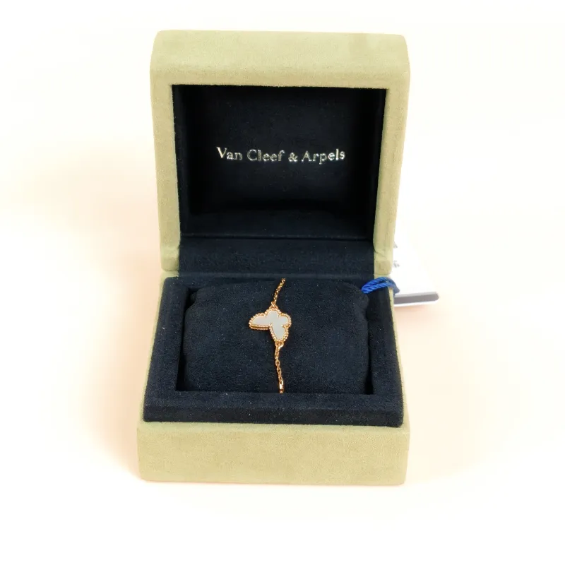 Van Cleef & Arpels Bracelet Fauna Collection Butterflies Collection Pearl · White Mother-of-Pearl18KY ellow Gold Sweet Mini17.5cm — cover view 7 of 7