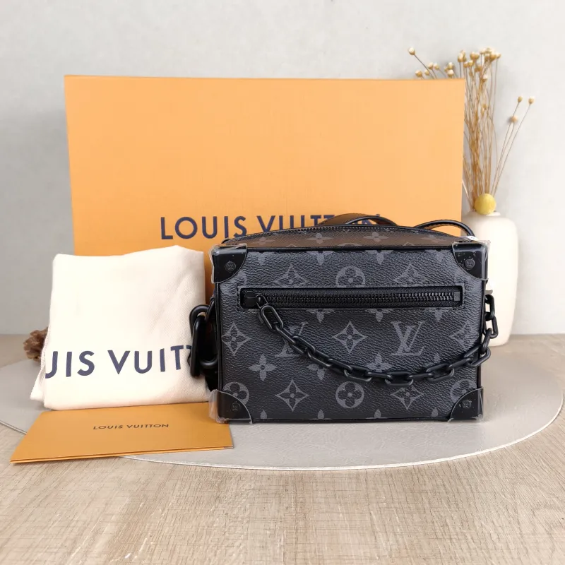Louis Vuitton Crossbody Bag SOFT TRUNK Box Eclipse PVC Mini 18.5 × 8 × 13 cm — cover view 3 of 6