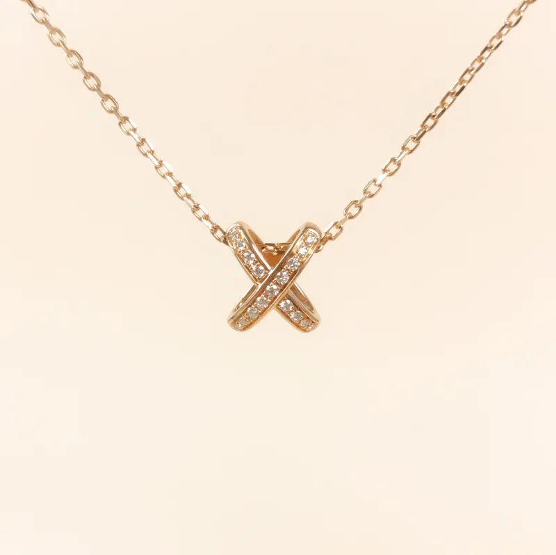 CHAUMET Necklace Jeux de Liens · Collection · Necklace Rose Gold Diamond18KR ose Gold One Size42cm