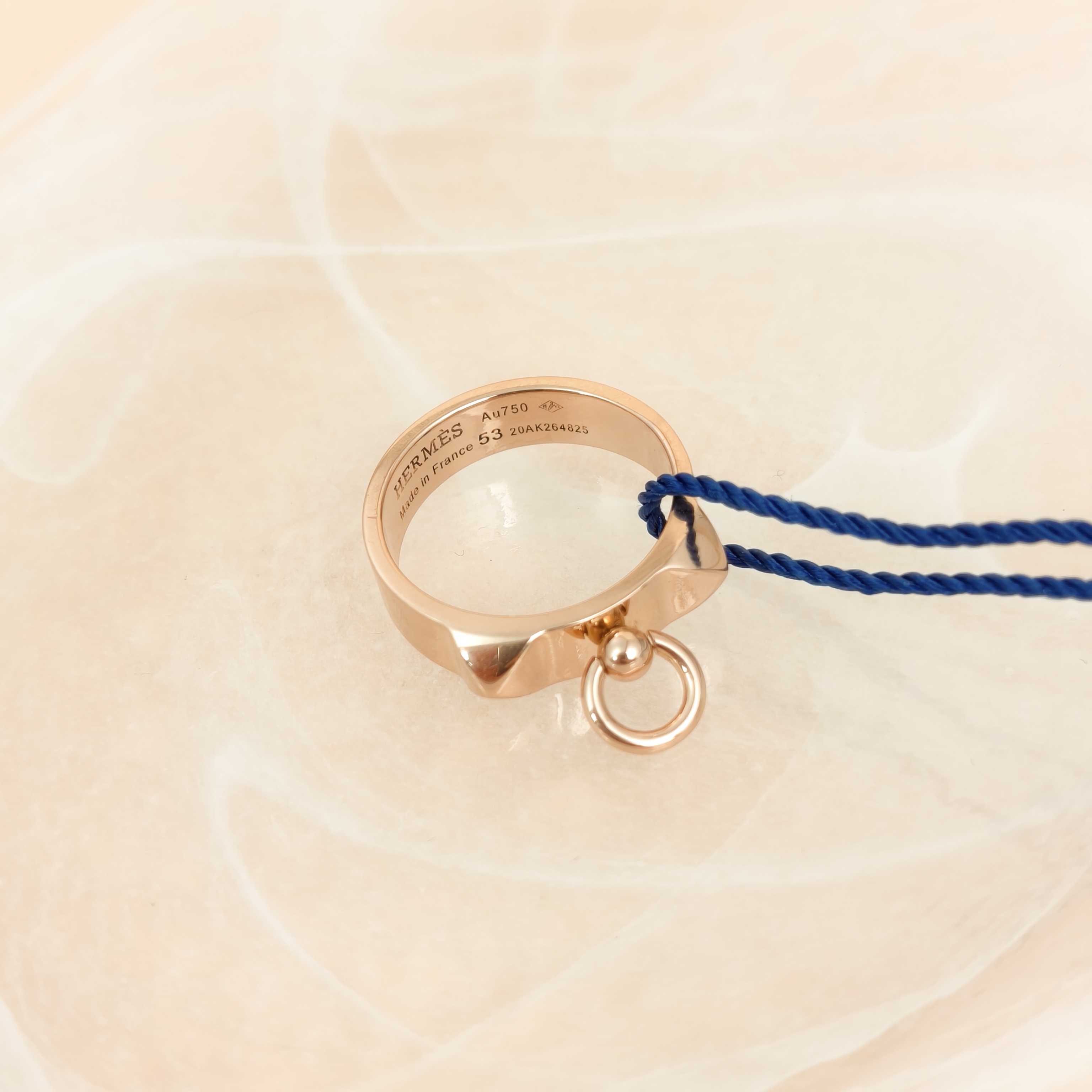 Hermès Ring Collier de chien Ring Rose Gold 18KR ose Gold Small 5 53 — cover view 6 of 7