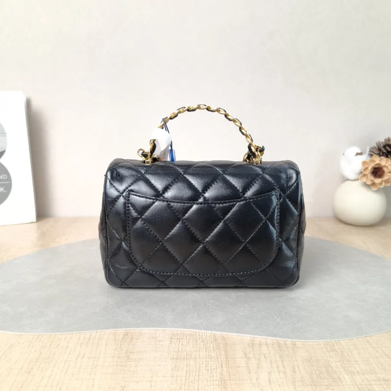 Chanel Crossbody Bag mini Black Lambskin mini 21 × 8 × 13 cm — cover view 5 of 5