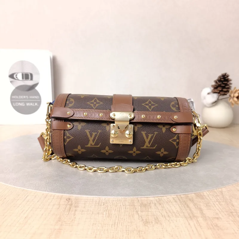 Louis Vuitton Crossbody Bag Papillon Trunk Monogram PVC Small19 × 9 × 9 cm