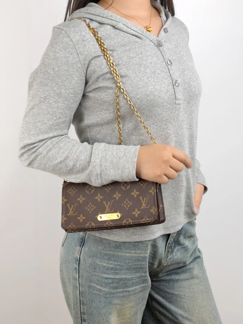 Louis Vuitton Crossbody Bag LILY Chain Bagwoc Monogram PVC One Size 21 × 3.5 × 10.5 cm — on-model view 1 of 2