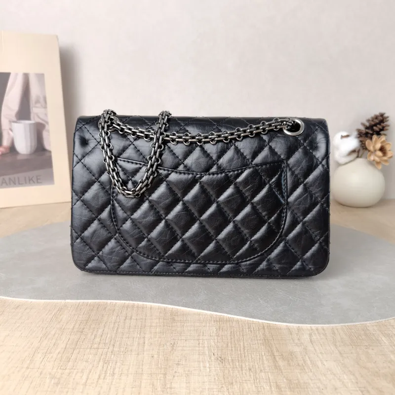 Chanel Shoulder Bag 2.55 Black Calfskin Small 24 × 7.5 × 16 cm 18 — cover view 5 of 5