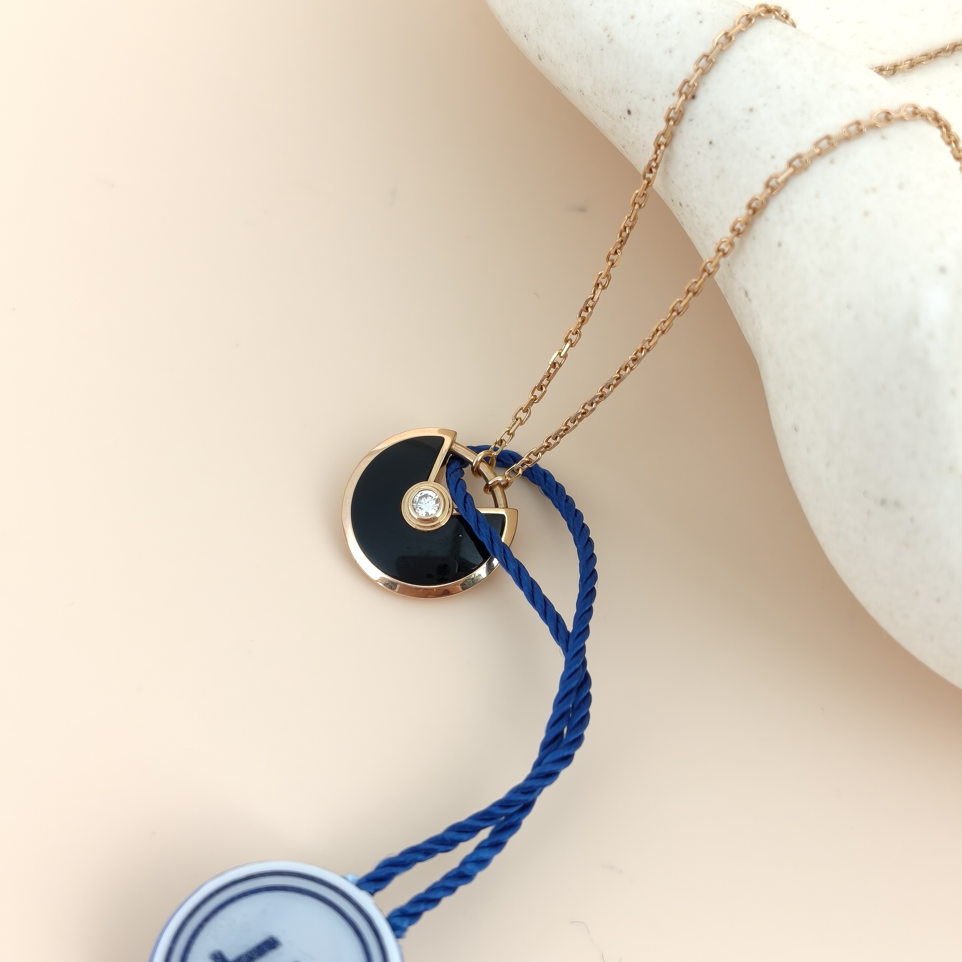 CARTIER Necklace Amulette de Necklace 18KR ose Gold Small0.12*41 — cover view 5 of 8