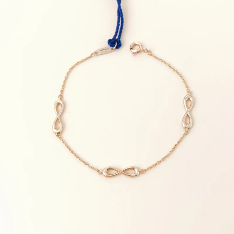 Tiffany&Co. Bracelet Infinity Collection Endless Bracelet Rose Gold 18KR ose Gold One Size16.5cm
