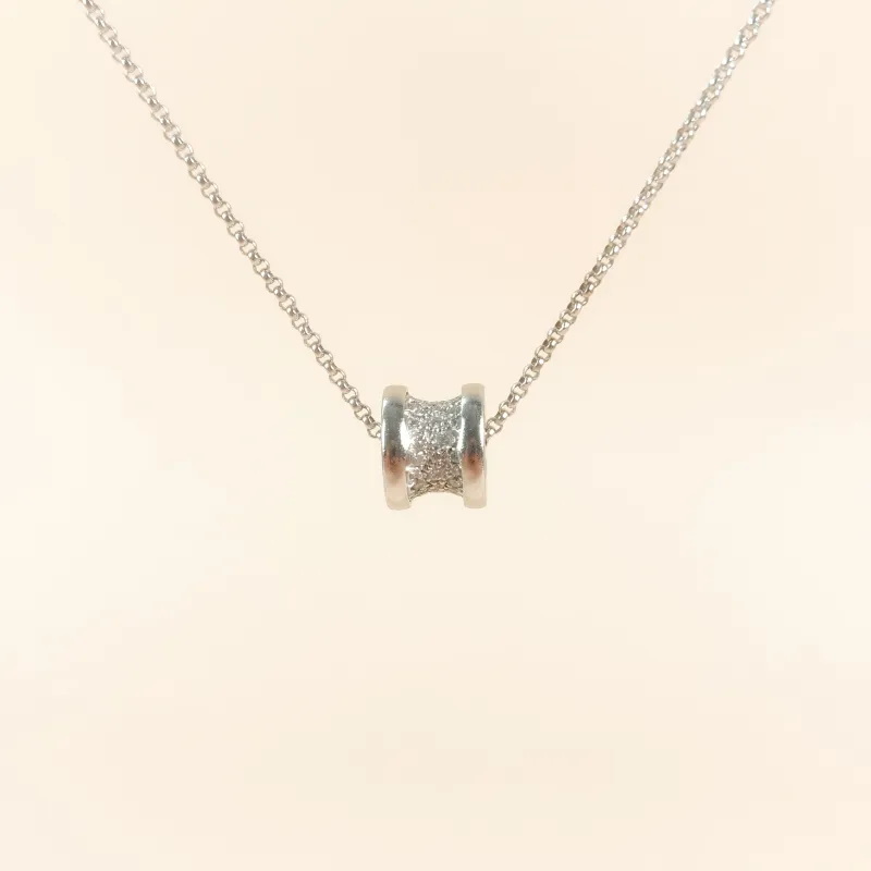 Bvlgari Necklace B.zero1 Pavé Diamond White Gold 18KW hite Gold Diamond Mini 44cm