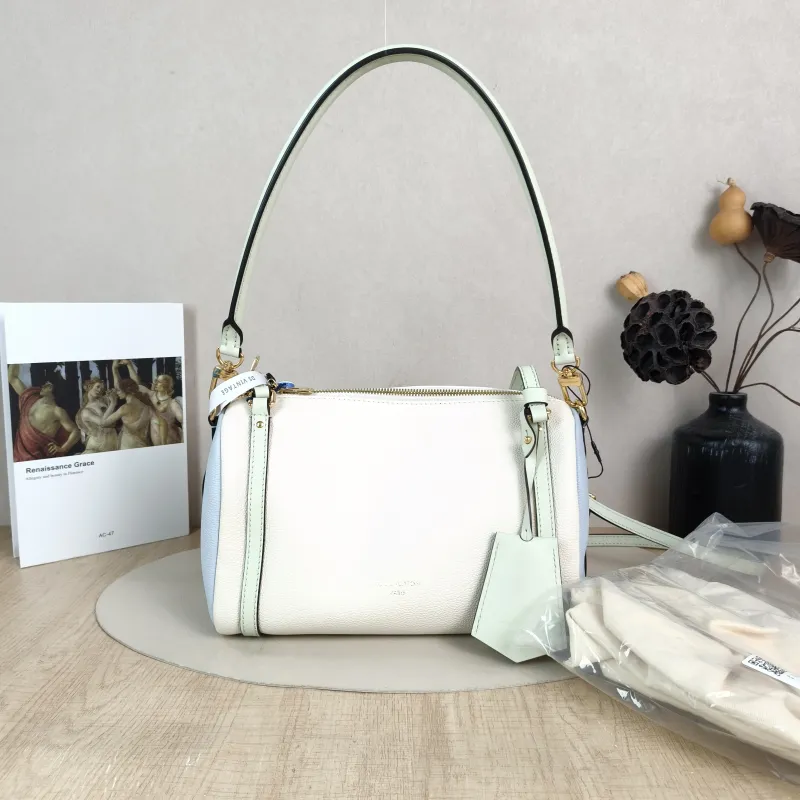 Louis Vuitton Shoulder Bag EXPRESS Shoulder Bag White · Blue Green Calfskin Small 26 × 13.5 × 17 cm — cover view 5 of 6