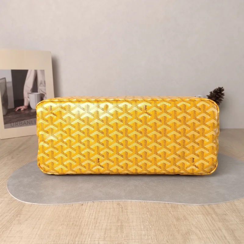GOYARD Shoulder Bag Boheme Hobo​ Yellow PVC Small 43 × 14 × 27 cm — cover view 3 of 6