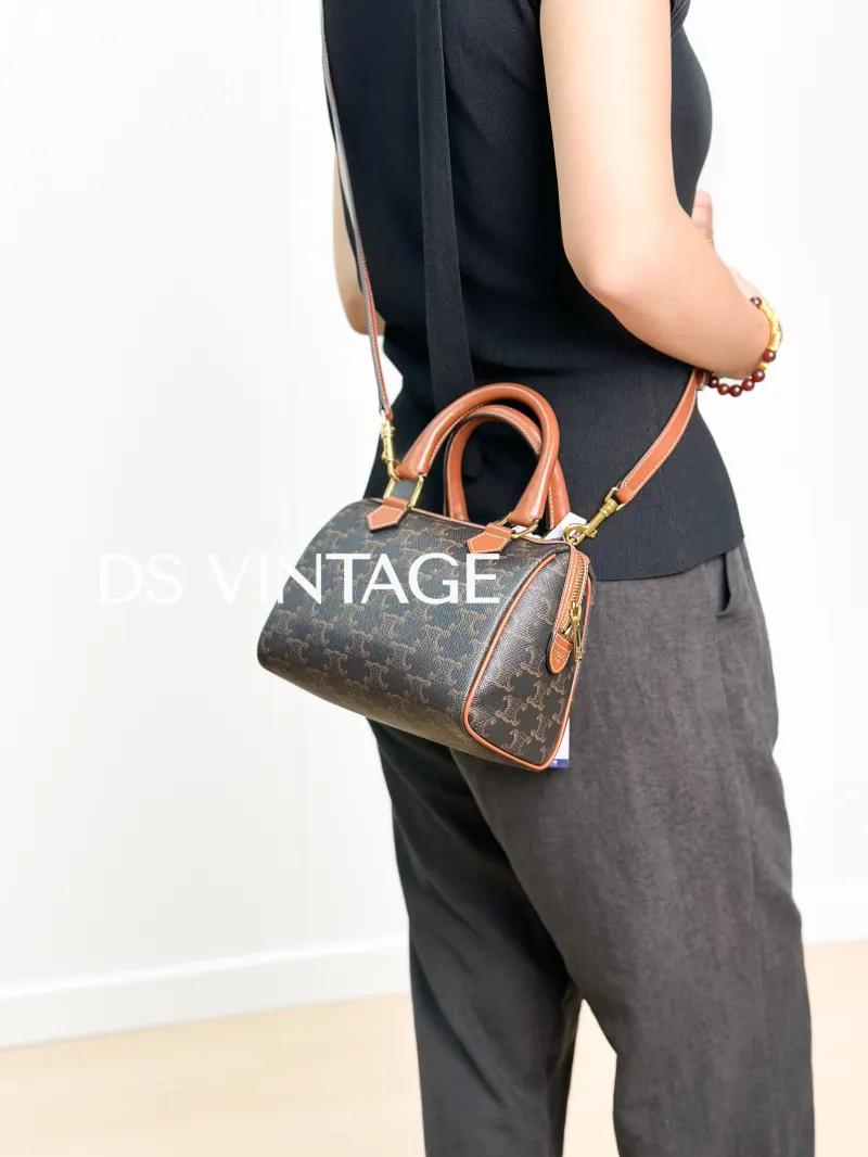 CELINE Crossbody Bag Monogram PVC Small20 × 10.5 × 15.5 cm — on-model view 4 of 4