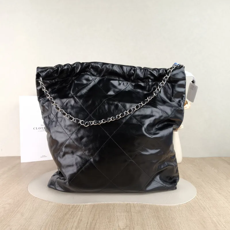Chanel Shoulder Bag 22Bag Black CC alfskin Large 48 × 10 × 45 cm — cover view 4 of 4
