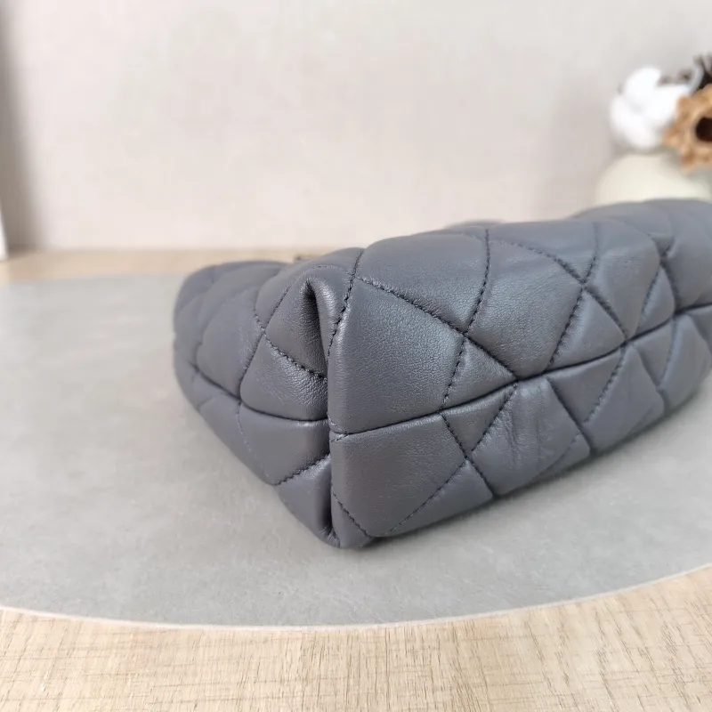 Chanel Crossbody Bag24a hobo Top Handle Crossbody Bag Grey Lambskinmini20.5 × 7 × 20 cm — detail view 5 of 11
