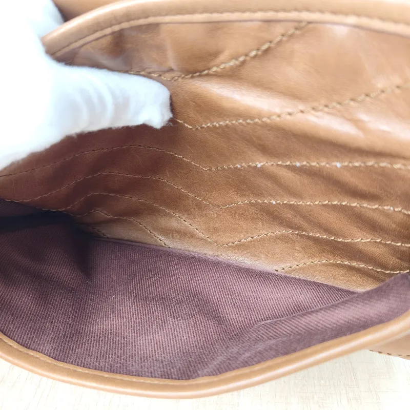 SAINT LAURENT Crossbody Bag Niki Caramel Medium 28 × 8.5 × 20 cm — detail view 14 of 14