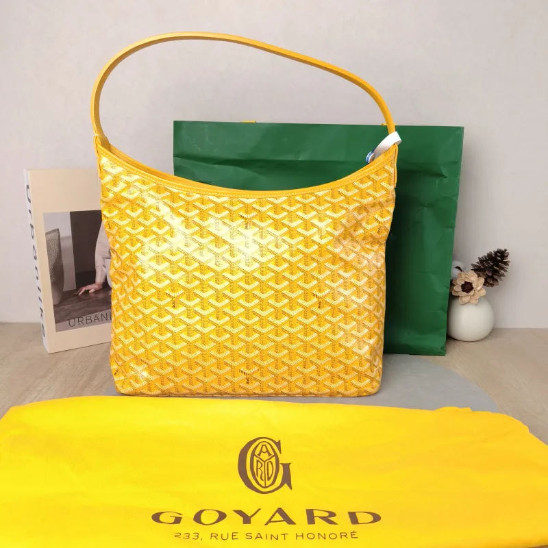 GOYARD Shoulder Bag Boheme Hobo​ Yellow PVC Small 43 × 14 × 27 cm — cover view 6 of 6