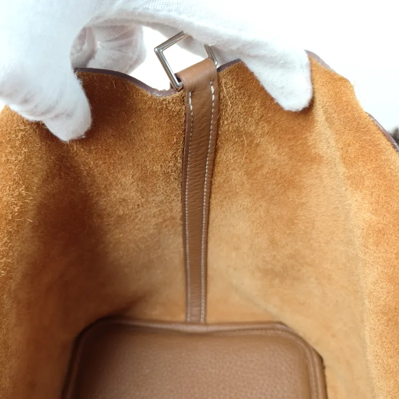Hermès Top Handle Bag Picotin Lock 22 22 37 Brown TC Calfskin Medium 22 × 17 × 21 cm W — detail view 9 of 12
