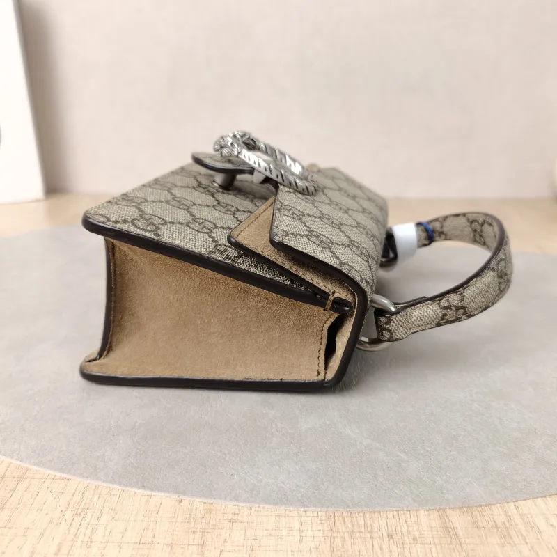 GUCCI Top Handle Bag Dionysus Edition Monogram PVC Mini 18 × 6 × 12 cm — detail view 7 of 14