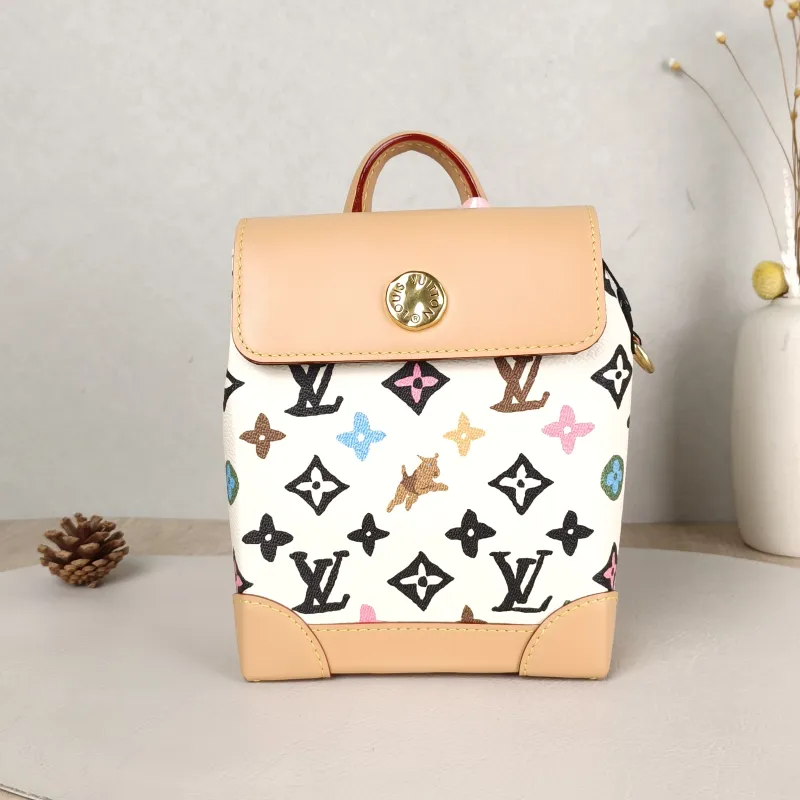 Louis Vuitton Crossbody Bag Nano Steamer Shoulder Bag Tyler Yellow PV Cnano15 × 7 × 18 cm