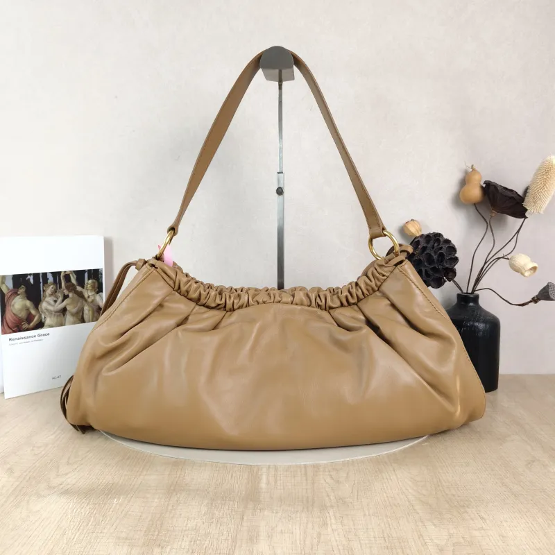 Miumiu Shoulder Bag Joie Shoulder Bag Caramel Lambskin One Size 52 × 10 × 23 cm — cover view 5 of 6