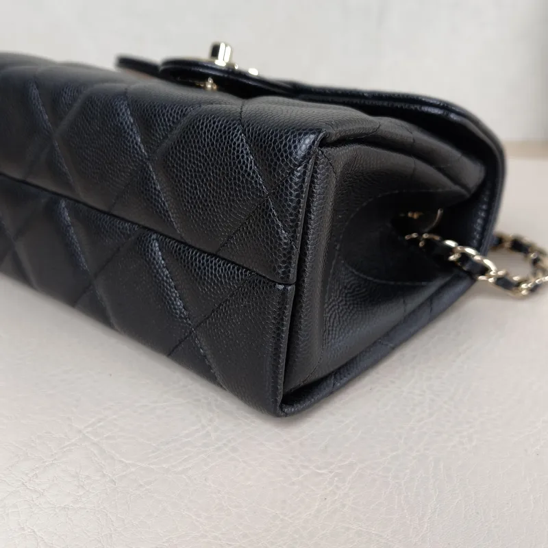 Chanel Crossbody Bag Box Black Grained Calfskin 15 × 7 × 10.5 cm — detail view 2 of 12