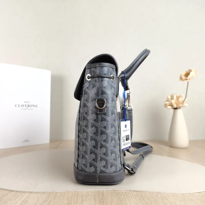 GOYARD Crossbody Bag ALPIN Backpack Grey PVC Mini 19 × 9.5 × 23 cm — detail view 5 of 10
