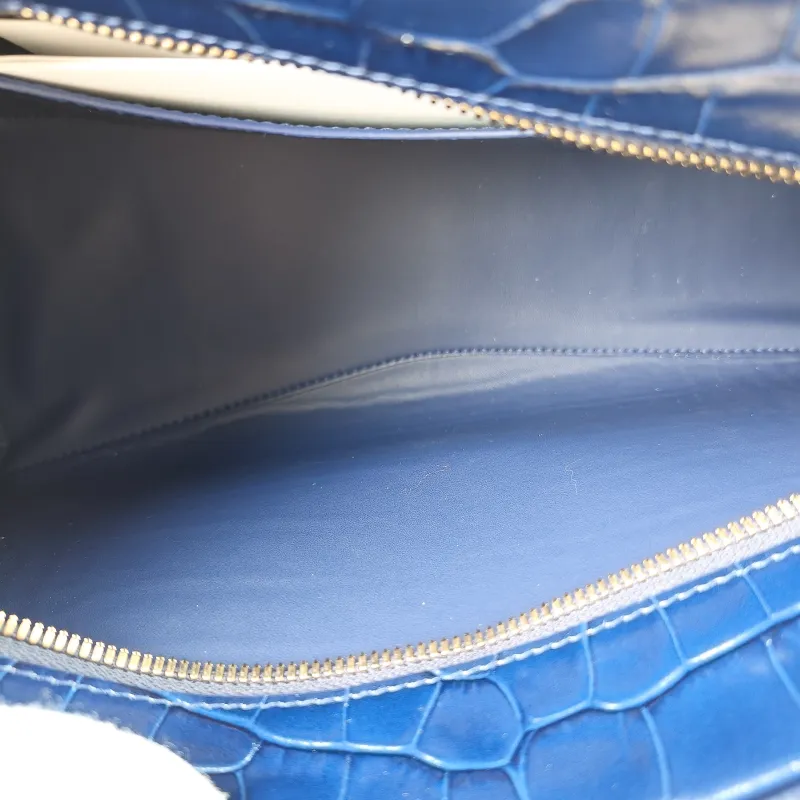 BALENCIAGA Crossbody Bag Neo Classic Blue Calfskin Small 33 × 15.5 × 21 cm — detail view 3 of 13