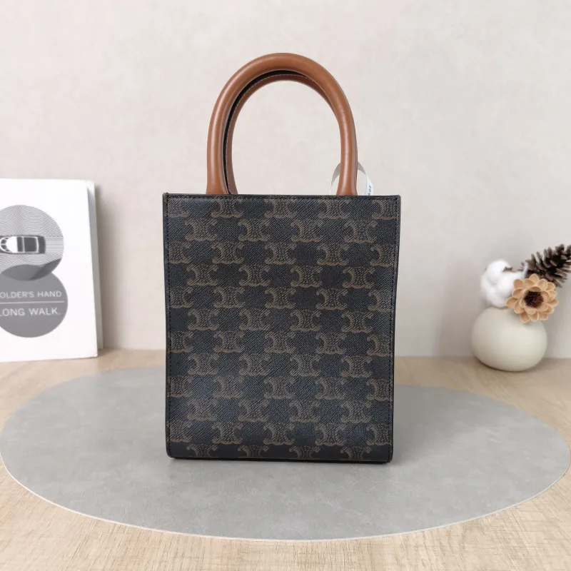 CELINE Crossbody Bag CABAS Mini Monogram PV Cmini17 × 4 × 20.5 cm — cover view 3 of 5