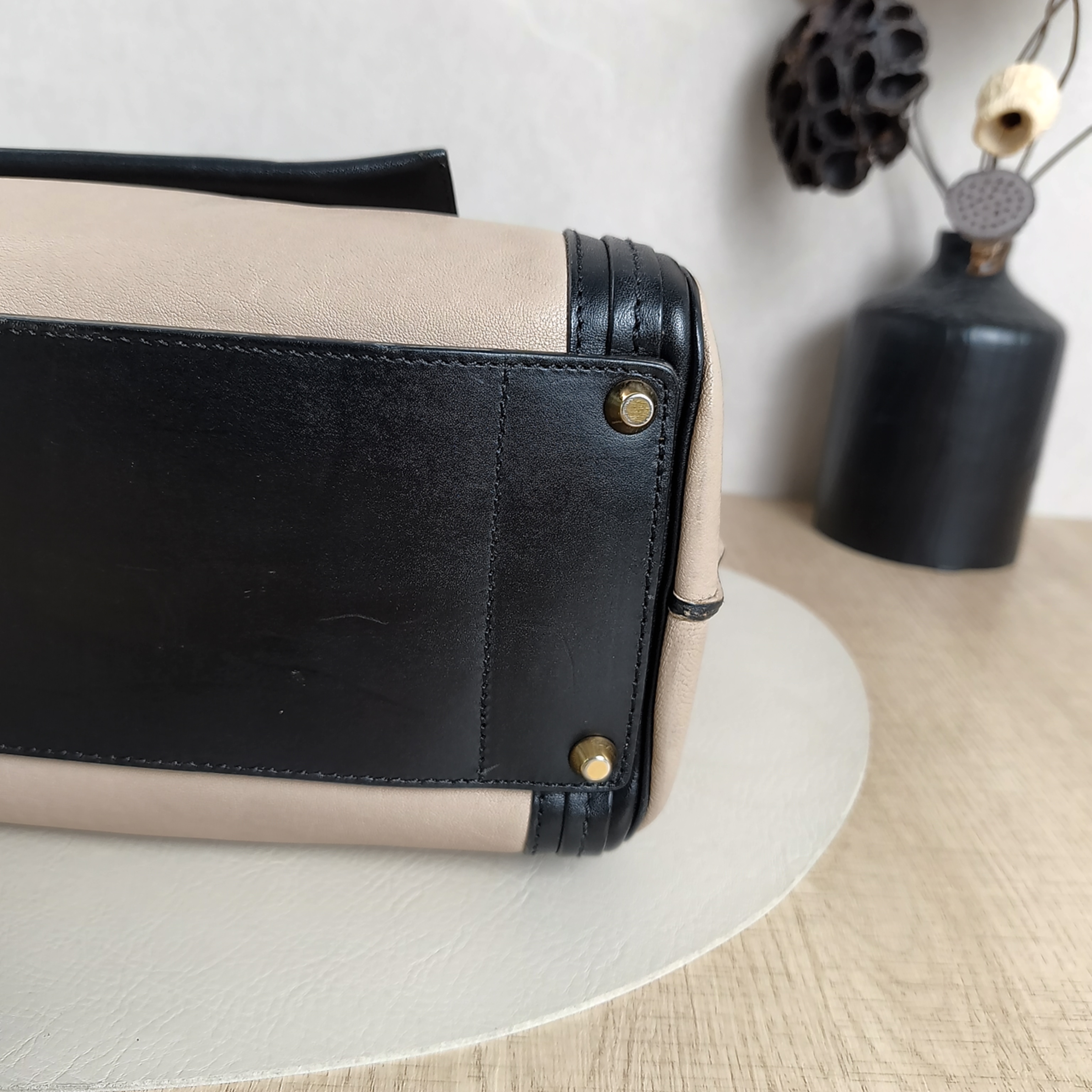 Chloé Crossbody Bag Alic Shoulder Bag Crossbody Bag Black Taupe Calfskin 33 × 15 × 23 cm — cover view 2 of 10