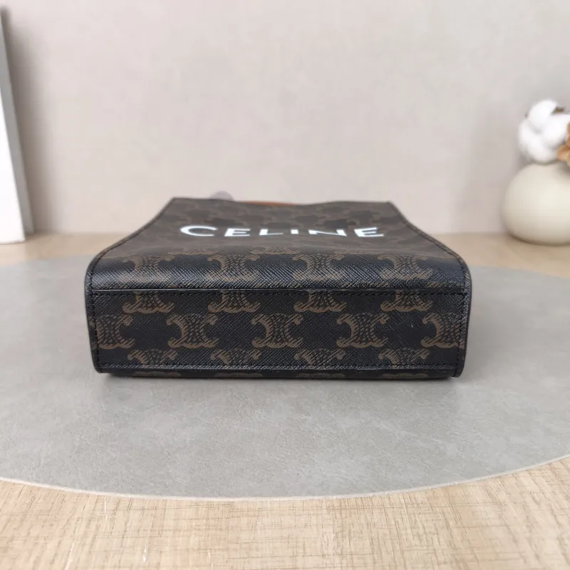 CELINE Crossbody Bag CABAS Mini Monogram PV Cmini17 × 4 × 20.5 cm — cover view 5 of 5
