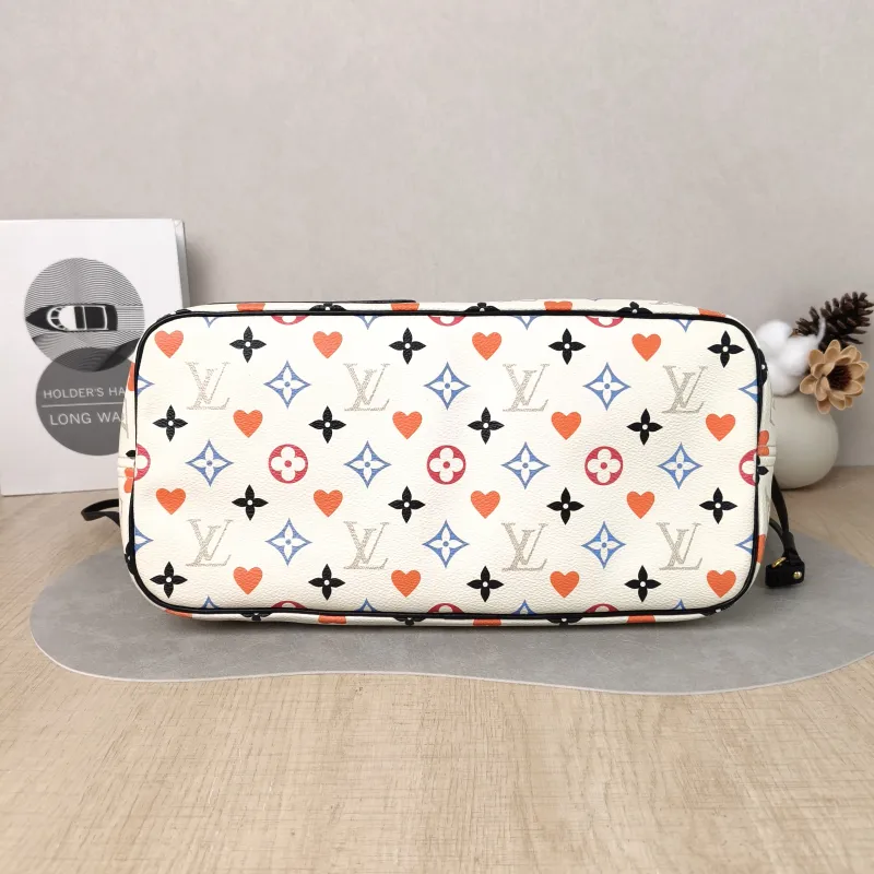 Louis Vuitton Shoulder Bag Neverfull White · Game On PVC Medium 31 × 14 × 28 cm — cover view 5 of 5