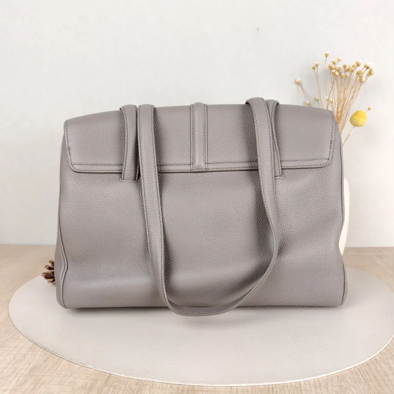 CELINE Shoulder Bag Soft 16Shoulder Bag Grey Calfskin Medium32 × 15 × 24 cm — cover view 4 of 5